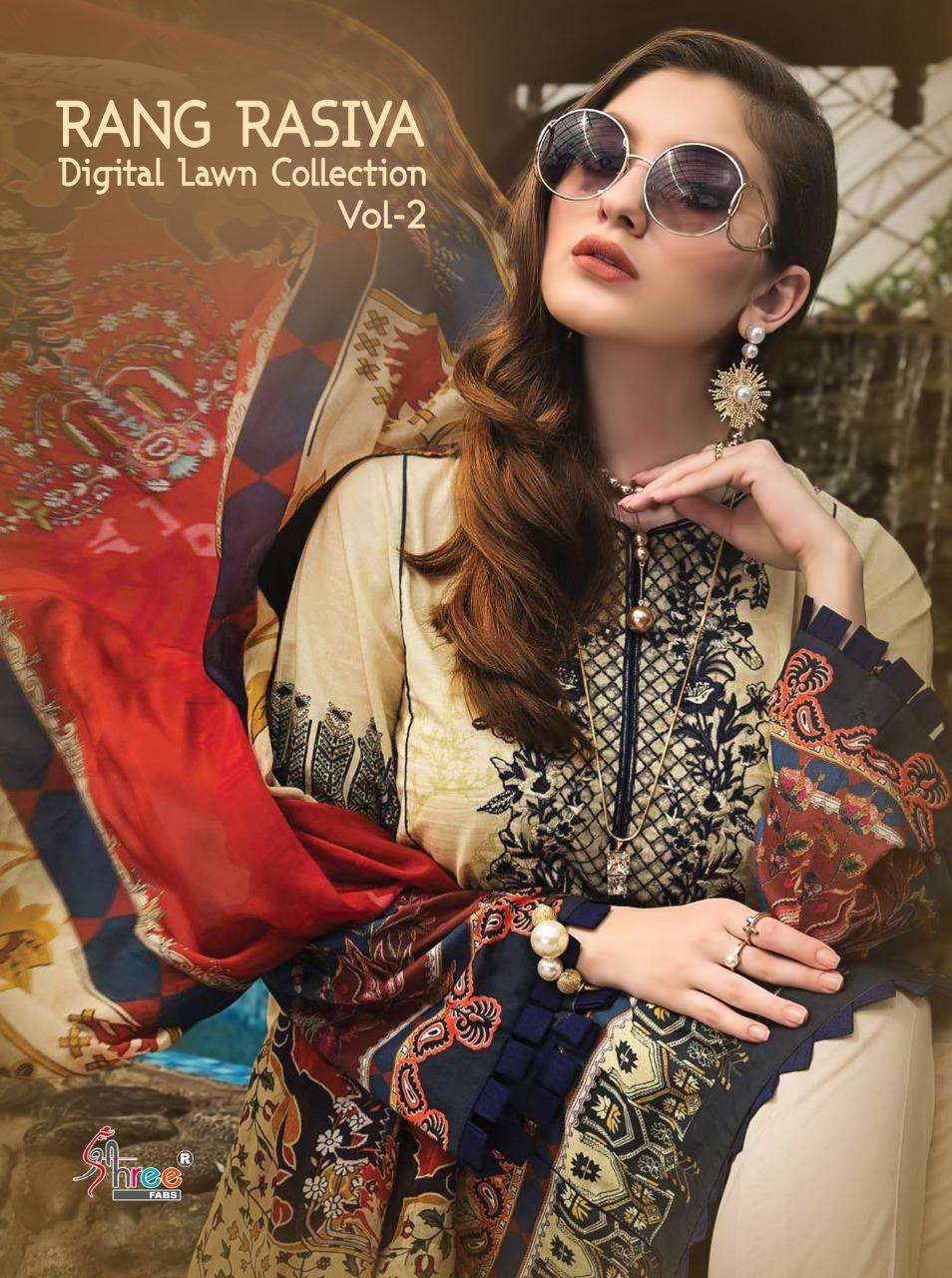Shree Fabs Rang Rasiya Digital Lawn Collection Vol 2